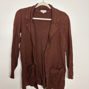 LOFT Women's Chocolate Brown Cardigan
